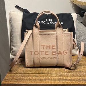 MARC JACOBS THE LEATHER MINI TOTE BAG-Dust Rose